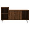 Mueble Para Tv Madera Contrachapada Marrón Roble 100x35x55 Cm Vidaxl