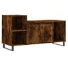 Mueble Para Tv Madera Contrachapada Roble Ahumado 100x35x55 Cm Vidaxl