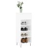 Mueble Zapatero Madera Contrachapada Blanco 40x36x105 Cm Vidaxl