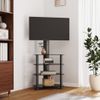 Mueble De Tv De Esquina 4 Niveles Para 32-70 Pulgadas Negro Vidaxl