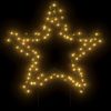 Estrella De Luz Decorativa Navidad Con Estacas 115 Led 85 Cm Vidaxl