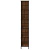 Estantería De Madera Ingeniería Marrón Roble 78,5x33x188,5 Cm Vidaxl