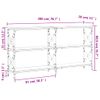 Mesa Consola Madera De Ingeniería Roble Sonoma 200x28x80,5 Cm Vidaxl