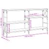 Mesa Consola Madera De Ingeniería Roble Sonoma 150x29x76,5 Cm Vidaxl