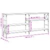 Mesa Consola Madera De Ingeniería Roble Sonoma 180x29x76,5 Cm Vidaxl