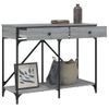 Mesa Consola Madera De Ingeniería Gris Sonoma 100x39x78,5 Cm Vidaxl