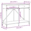 Mesa Consola Madera De Ingeniería Gris Sonoma 100x39x78,5 Cm Vidaxl