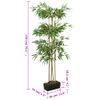 Árbol De Bambú Artificial Con 988 Hojas Verde 150 Cm Vidaxl