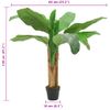 Árbol De Plátano Artificial 9 Hojas Verde 120 Cm Vidaxl