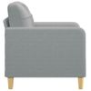 Sillón De Tela Gris Claro 60 Cm Vidaxl