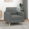 Sillón De Tela Gris Oscuro 60 Cm Vidaxl