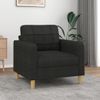 Sillón De Tela Negro 60 Cm Vidaxl