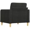 Sillón De Tela Negro 60 Cm Vidaxl