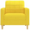 Sillón De Tela Amarillo Claro 60 Cm Vidaxl