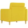 Sillón De Tela Amarillo Claro 60 Cm Vidaxl