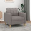 Sillón De Tela Gris Taupé 60 Cm Vidaxl