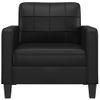 Sillón Cuero Sintético Negro 60 Cm Vidaxl