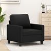 Sillón Cuero Sintético Negro 60 Cm Vidaxl