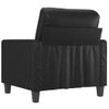 Sillón Cuero Sintético Negro 60 Cm Vidaxl