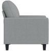 Sillón De Tela Gris Claro 60 Cm Vidaxl