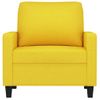 Sillón De Tela Amarillo Claro 60 Cm Vidaxl