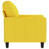 Sillón De Tela Amarillo Claro 60 Cm Vidaxl