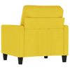 Sillón De Tela Amarillo Claro 60 Cm Vidaxl