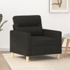 Sillón De Tela Negro 60 Cm Vidaxl