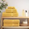 Toallas De Baño 2 Uds 100% Algodón Amarillo 100x150 Cm 600 Gsm Vidaxl