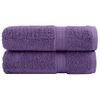 Toallas De Mano 2 Uds 100% Algodón Morado 50x100 Cm 600 Gsm Vidaxl