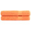 Toallas De Sauna 2 Uds 100% Algodón Naranja 80x100 Cm 600 Gsm Vidaxl