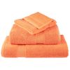 Toallas De Sauna 2 Uds 100% Algodón Naranja 80x100 Cm 600 Gsm Vidaxl