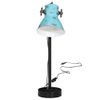 Lámpara De Escritorio Azul Desgastado 25 W E27 15x15x55 Cm Vidaxl