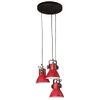 Lámpara De Techo Rojo Desgastado 25 W E27 30x30x100 Cm Vidaxl
