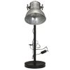 Lámpara De Escritorio Plateado Vintage 25 W E27 17x17x60 Cm Vidaxl