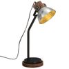 Lámpara De Escritorio Plateado Vintage 25 W E27 18x18x60 Cm Vidaxl