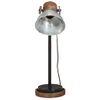 Lámpara De Escritorio Plateado Vintage 25 W E27 18x18x60 Cm Vidaxl