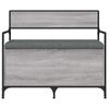 Banco Almacenaje Madera Ingeniería Gris Sonoma 85,5x42x73,5 Cm Vidaxl