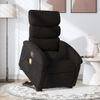 Sillón Reclinable De Masaje Elevable Tela Negro Vidaxl