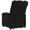 Sillón Reclinable De Masaje Elevable Tela Negro Vidaxl