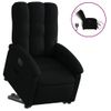 Sillón Eléctrico Reclinable Elevable De Tela Negro Vidaxl