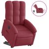 Sillón Eléctrico Reclinable Elevable De Tela Rojo Tinto Vidaxl