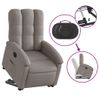 Sillón Eléctrico Reclinable Elevable De Tela Gris Taupe Vidaxl