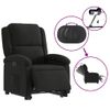 Sillón Eléctrico Reclinable Elevable De Tela Negro Vidaxl