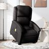 Sillón De Masaje Eléctrico Reclinable Elevable Tela Negro Vidaxl