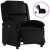 Sillón Reclinable Eléctrico De Cuero Sintético Negro Vidaxl