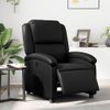 Sillón Reclinable Eléctrico De Cuero Sintético Negro Vidaxl