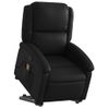 Sillón Reclinable De Masaje De Pie Cuero Artificial Negro Vidaxl