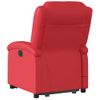 Sillón De Majaje Elevable Eléctrico Cuero Artificial Rojo Vidaxl