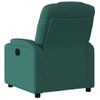 Sillón Reclinable Eléctrico Tela Verde Oscuro Vidaxl